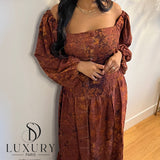 INAYA DRESS | MARRON