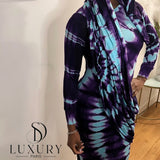 SAOUDIA DRESS | VIOLET/BLEU