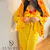 HAWA DRESS | JAUNE/ORANGE