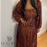 INAYA DRESS | MARRON