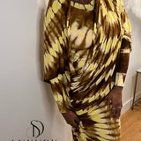 SAOUDIA DRESS | JAUNE/MARRON