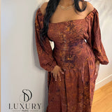INAYA DRESS | MARRON