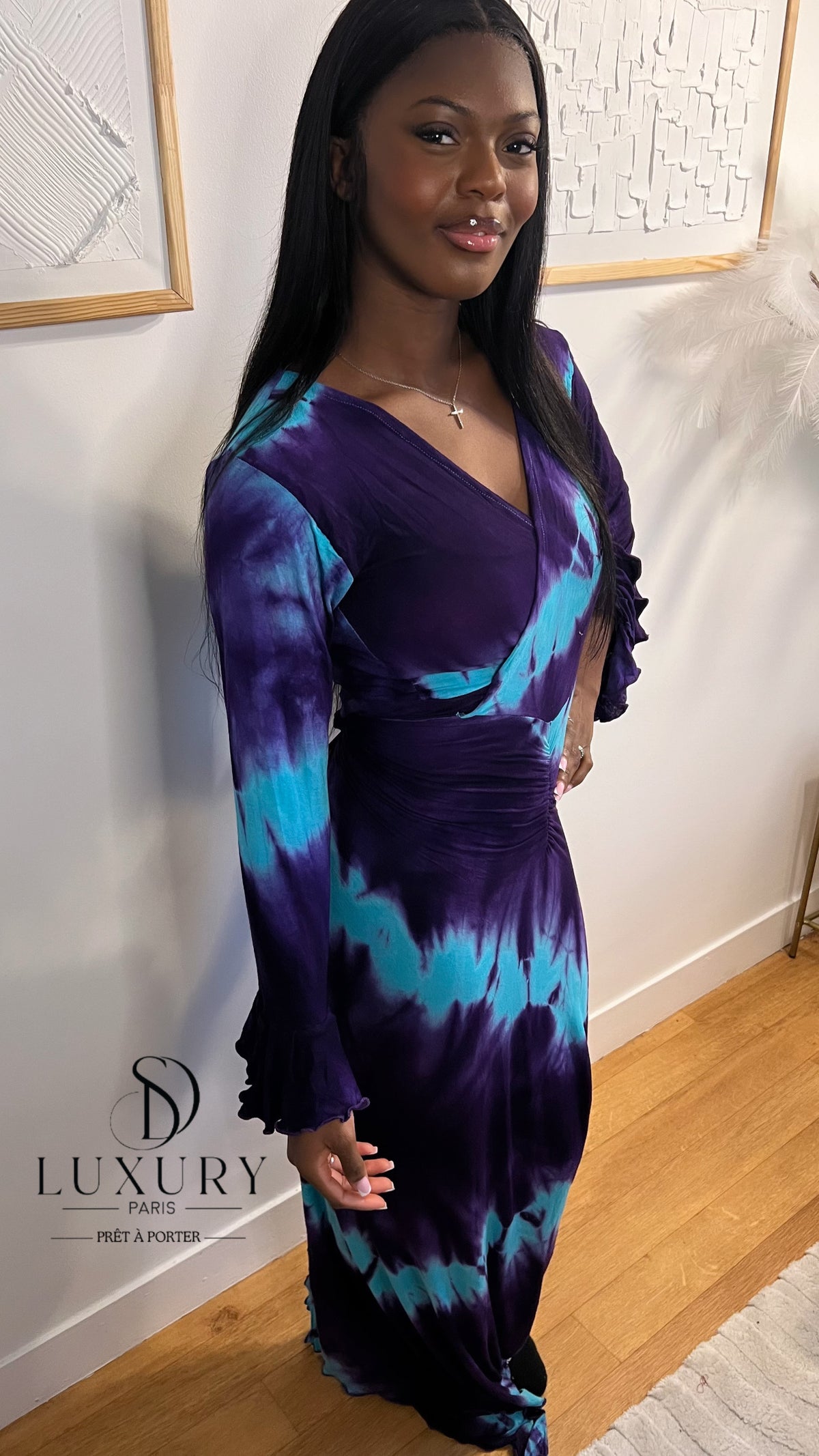 ZAYRA DRESS | VIOLET/BLEU