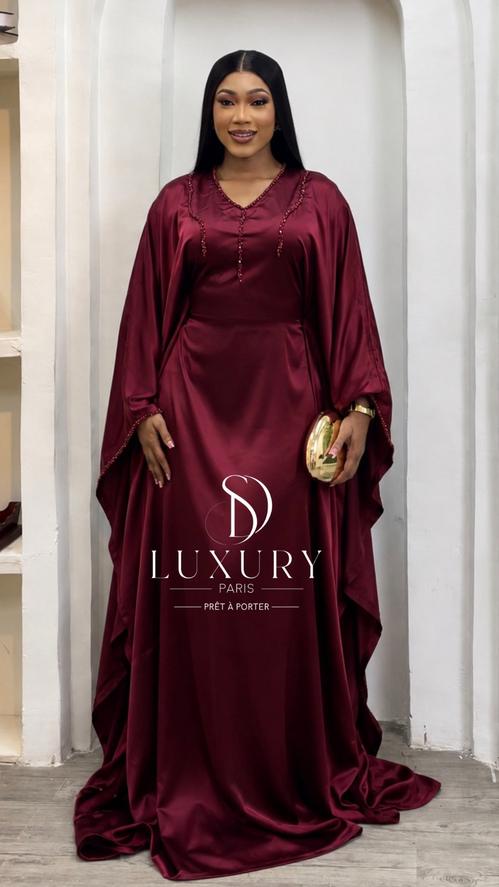 AMANI DRESS | ROUGE BORDEAUX