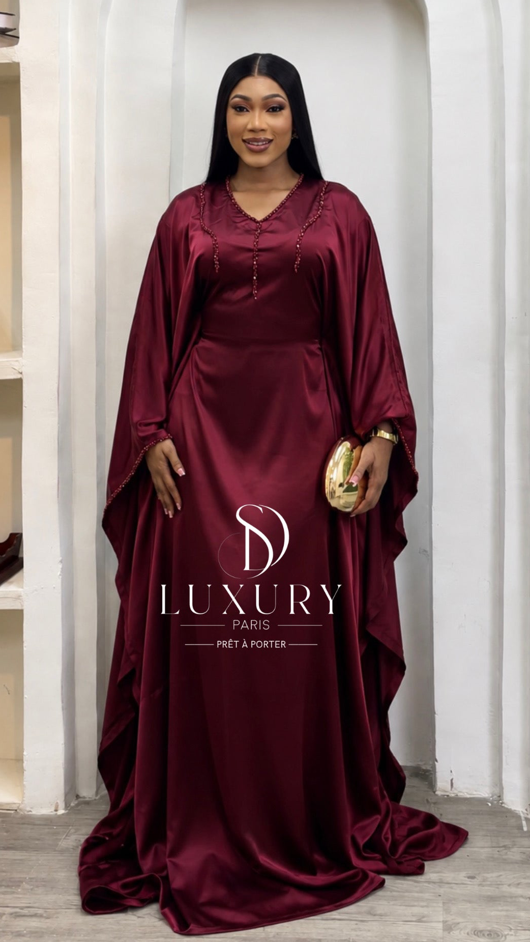 AMANI DRESS | ROUGE BORDEAUX