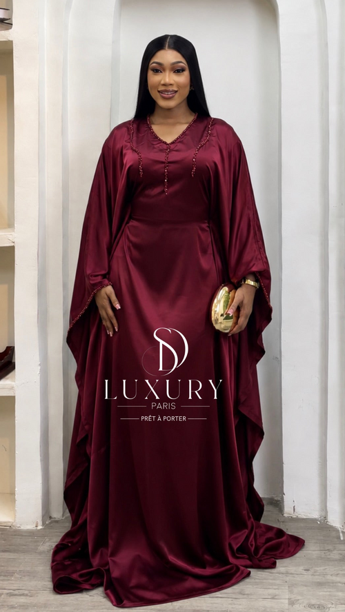 AMANI DRESS | ROUGE BORDEAUX