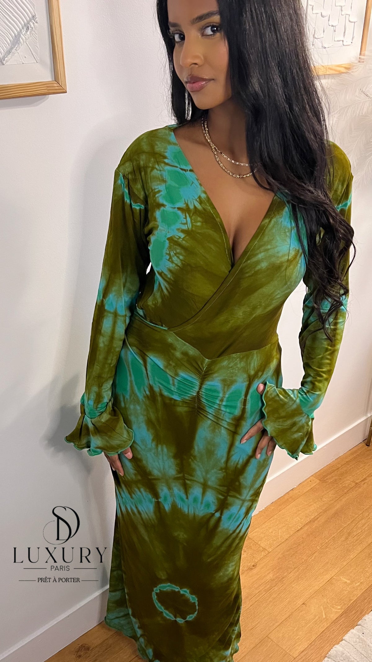 ZAYRA DRESS | VERT KAKI