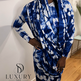 SAOUDIA DRESS | BLEU/BLANC