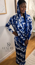 SAOUDIA DRESS | BLEU/BLANC