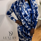 SAOUDIA DRESS | BLEU/BLANC