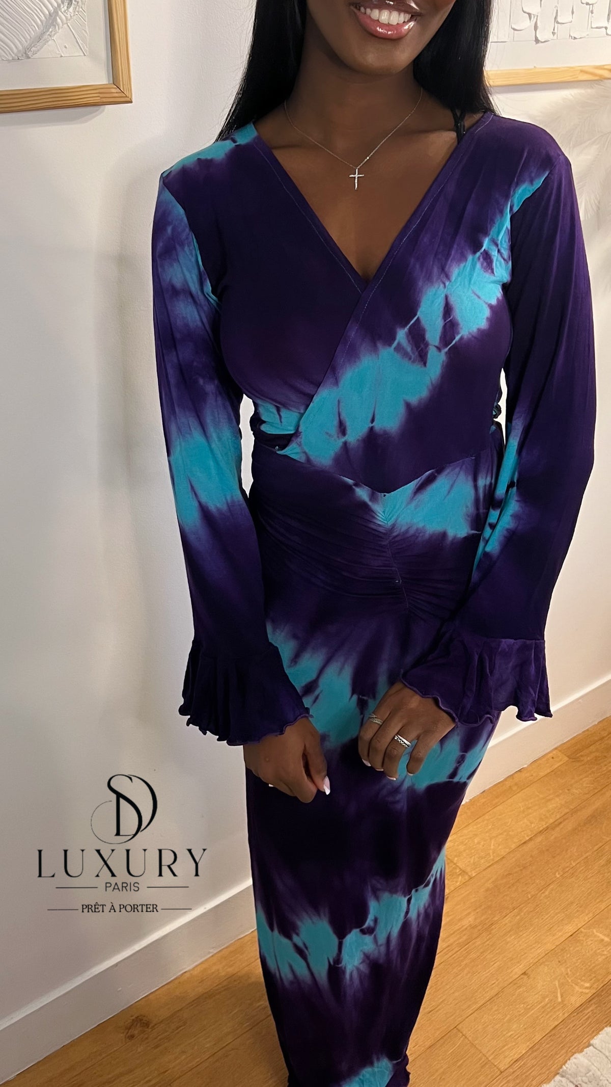 ZAYRA DRESS | VIOLET/BLEU