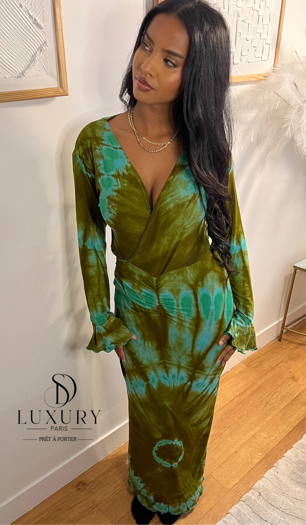 ZAYRA DRESS | VERT KAKI