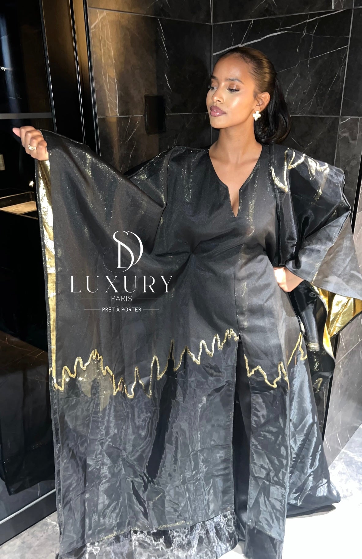 SET NIYA DRESS | NOIR (pantalon)