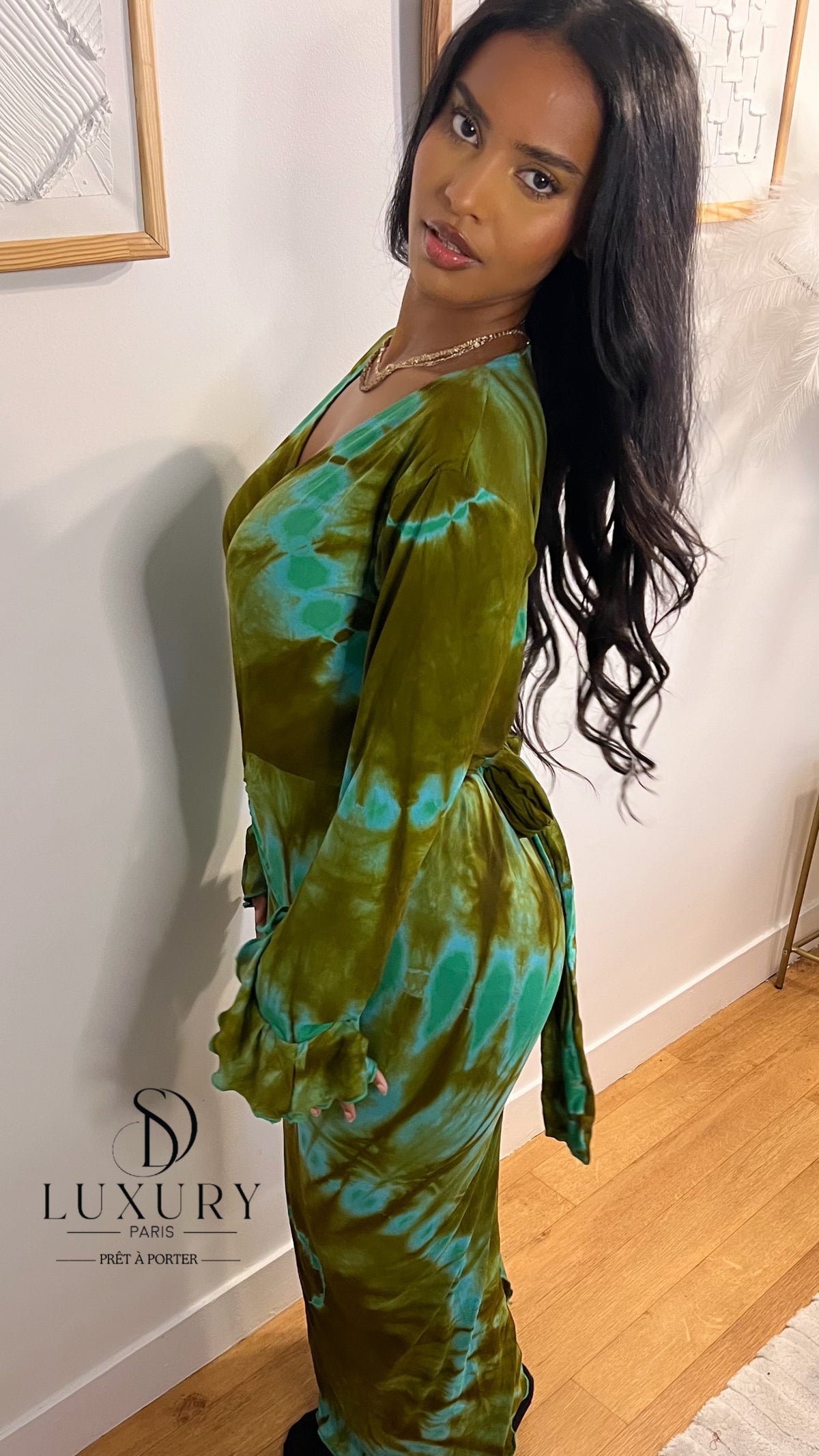ZAYRA DRESS | VERT KAKI