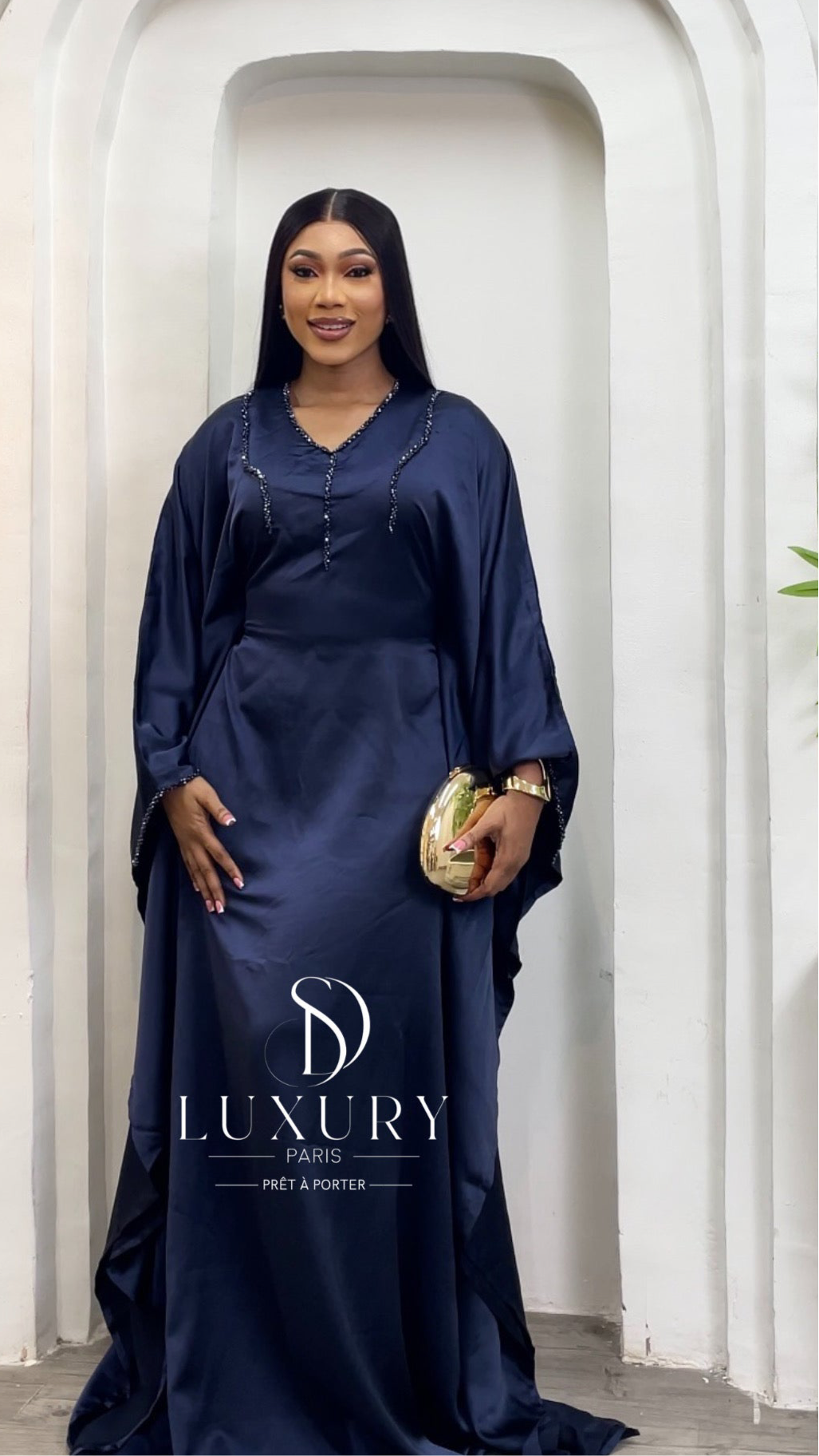 AMANI DRESS / BLEU NUIT