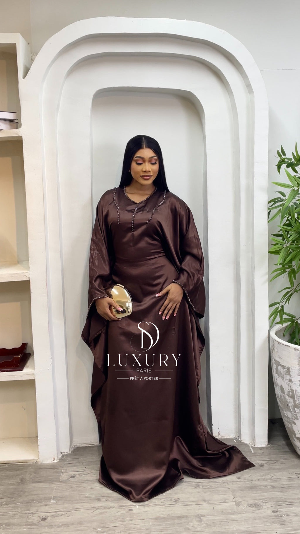 AMANI DRESS / MARRON