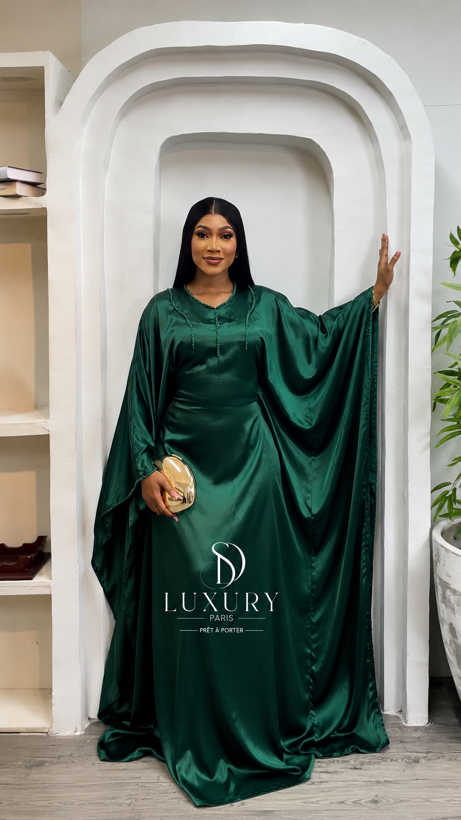 AMANI DRESS | VERT ÉMERAUDE